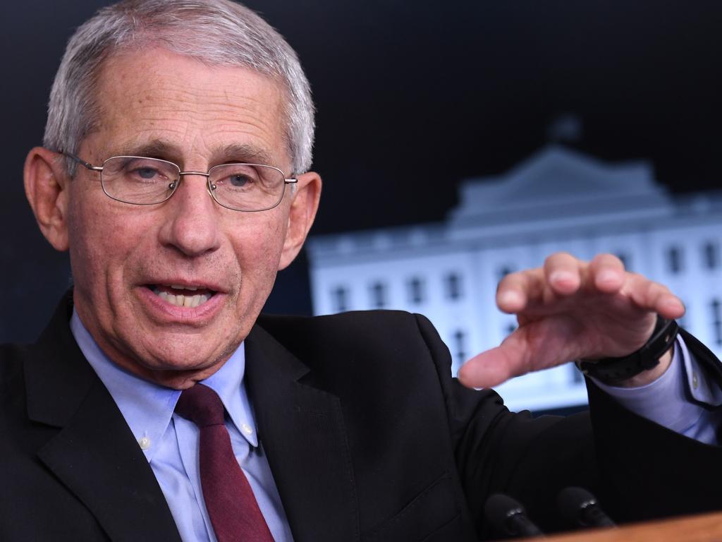 Top US infectious diseases expert Dr Anthony Fauci. Picture: AFP