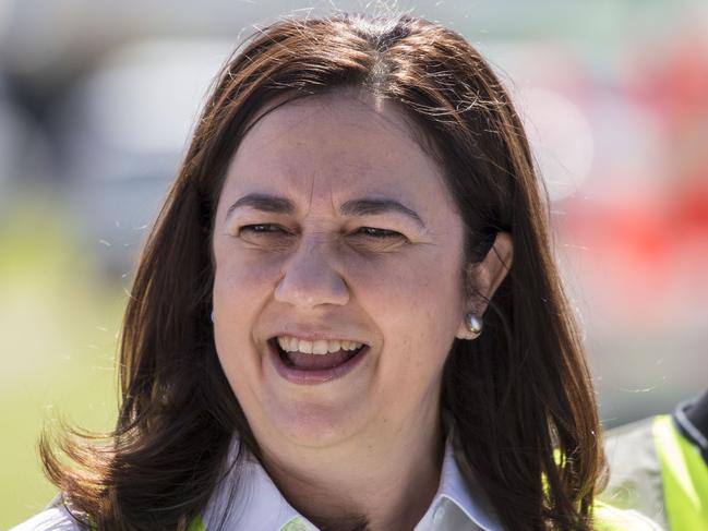 Queensland Premier Annastacia Palaszczuk speaks to media about the $400 million Ipswich Motorway Project, Brisbane, Friday, October 27, 2017. (AAP Image/Glenn Hunt) NO ARCHIVING