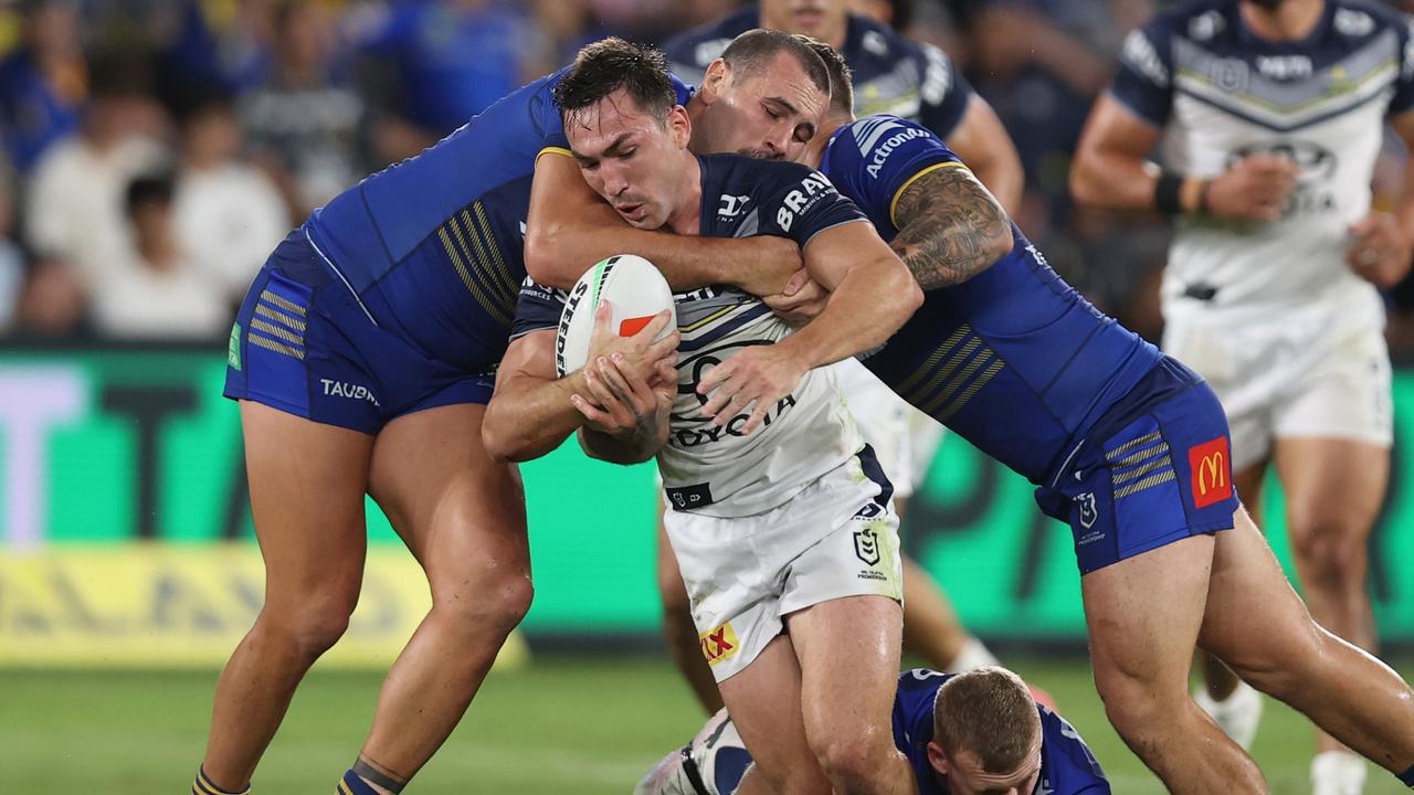 Reece Robson has made more tackles than any other North Queensland player this season. (Photo by Jason McCawley/Getty Images)