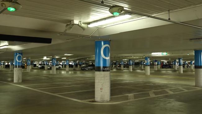 Empty parking bays at Melbourne airport today. Picture: Robert Cianflone/Getty Images