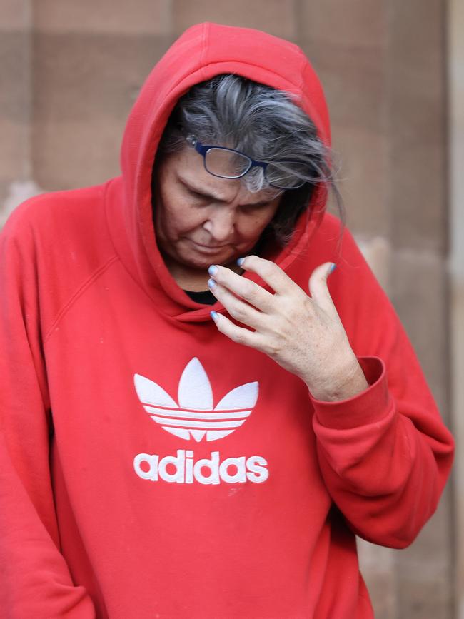 Crystal Leanne Hanley, mother of deceased six year old girl Charlie leaves court after being released from custody 26 April 2023. Image/Russell Millard Photography,