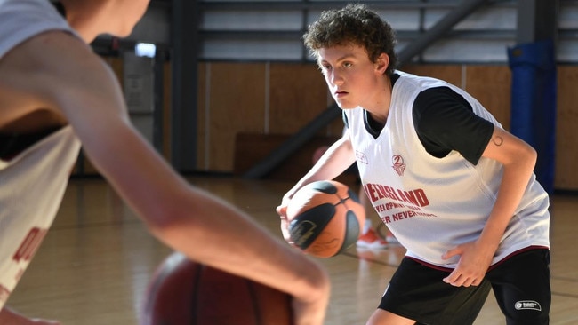 Ipswich Grammar School basketball player Fletcher Doyle.