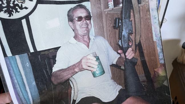 Townsville man Rudy Hummer, 85, enjoyed his drinks as well as shooting.