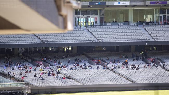 The crowd testing was done ahead of the MCG’s summer sporting events