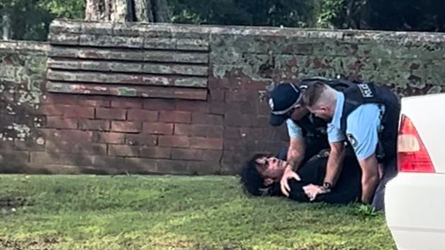 Brendon James Brooks was arrested by police on George St at Morpeth and later charged over possessing child abuse material and child-like sex dolls. Picture: Supplied.