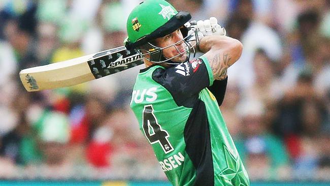 Kevin Pietersen hits out against the Renegades.