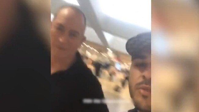 Ali Bidiri captures his confrontation with Senator Fraser Anning. Picture: Instagram