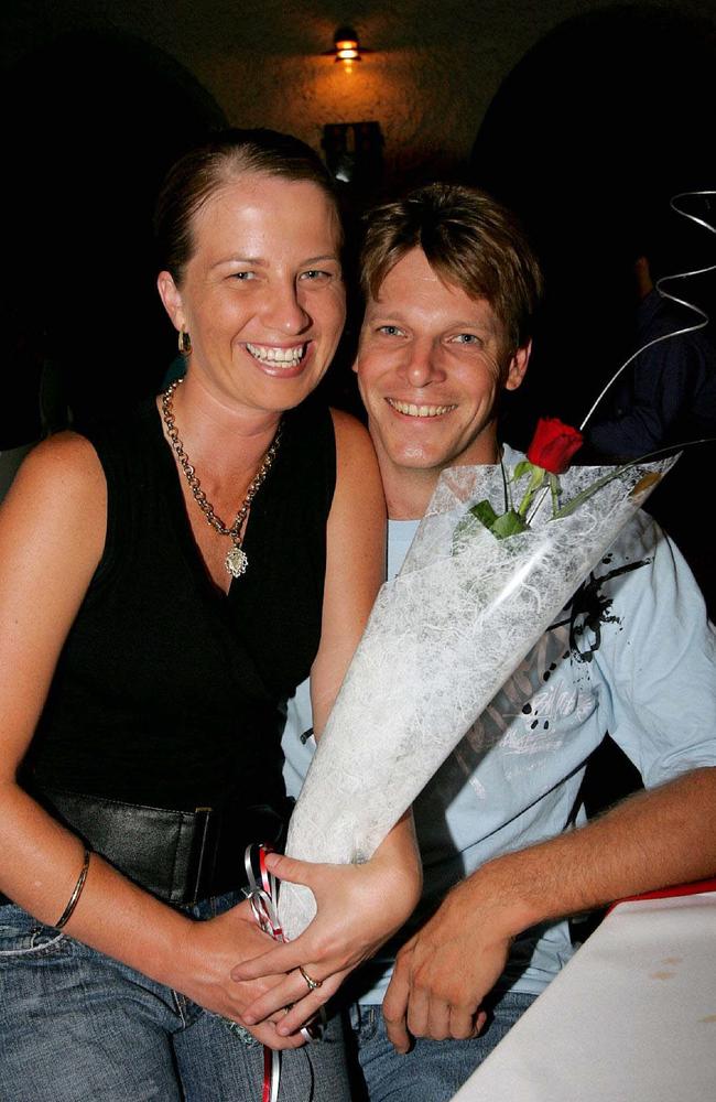 Kerrina Milligan and Steve Dragt on Valentines Day, 2006. Picture: Ata Taefi