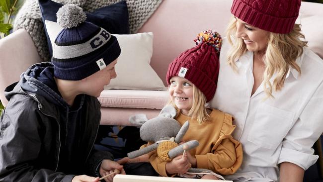 Carrie Bickmore with her kids Evie and Oliver. (Pic: Network Ten)