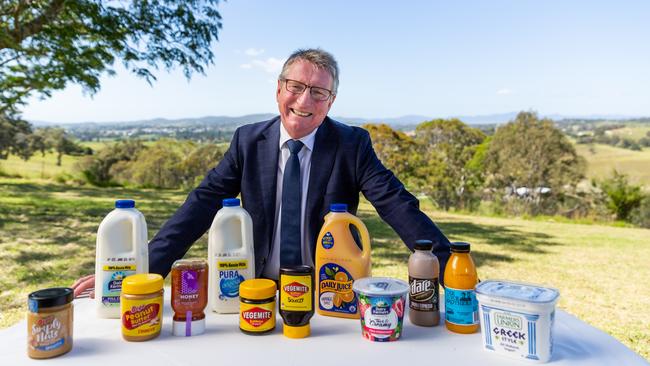 Bega Cheese, led by executive chairman Barry Irvin, has more than doubled its profit. Picture: supplied