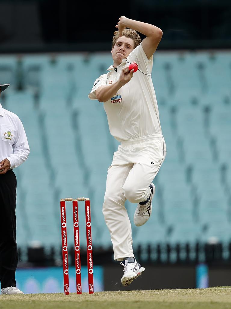 Cameron Green bowls as well as he bats. Pic: Phil Hillyard