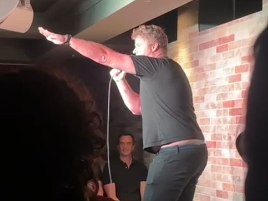 Tom Ballard has come under fire over a gesture in his Melbourne comedy show. Picture: Supplied