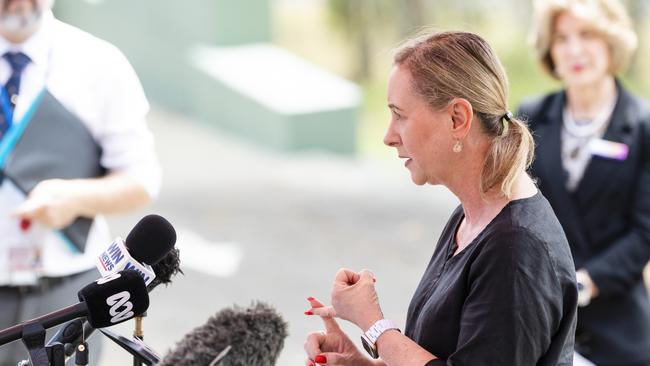 Health Minister Yvette D'Ath faced a surprised grilling in Toowoomba on Tuesday. Picture: Kevin Farmer