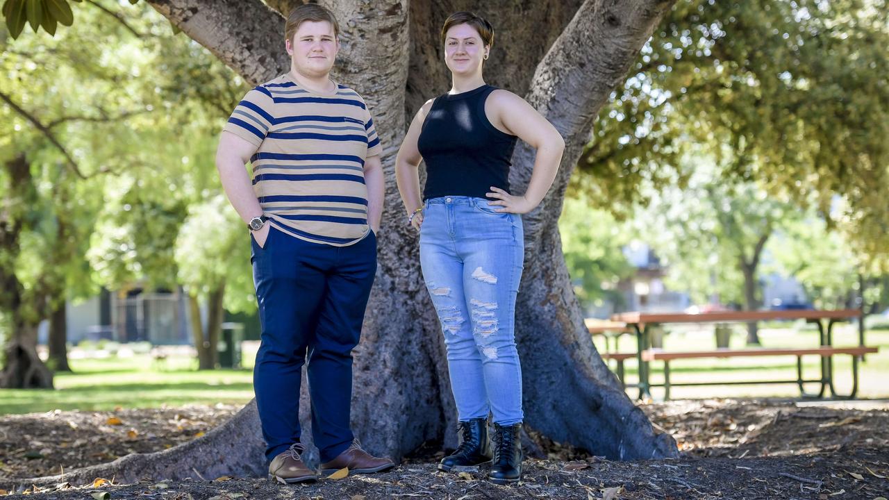 Former Year 12s Jeremy Wilkinson and Jasmine Thamm were part of the study. Picture: Roy VanDerVegt