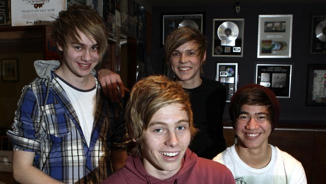 5SOS cast teenage versions of themselves in the Old Me video clip. Picture: News Corp Australia.