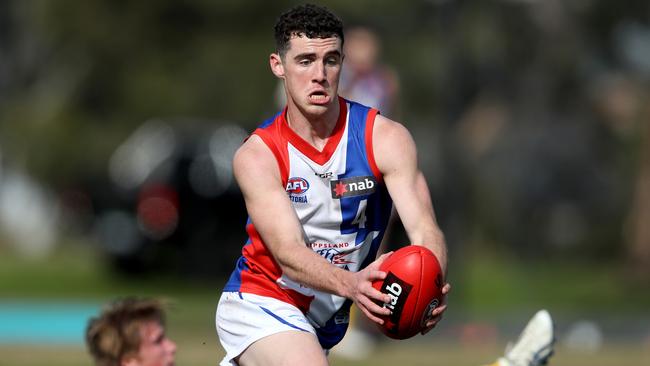 Gippsland Power forward Sam Flanders was the fifth-ranked player at the AFL under-18 national championships while playing for Vic Country. Picture: Mark Dadswell/AAP