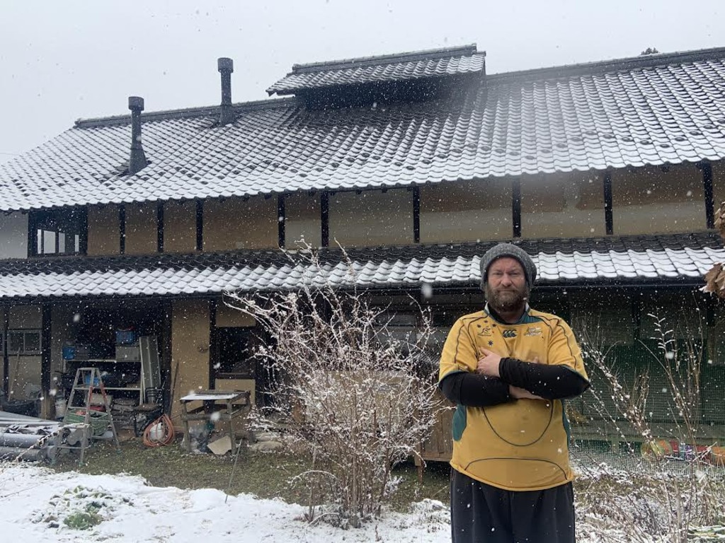 Steve Cunningham outside his Nagano property. Picture: Supplied