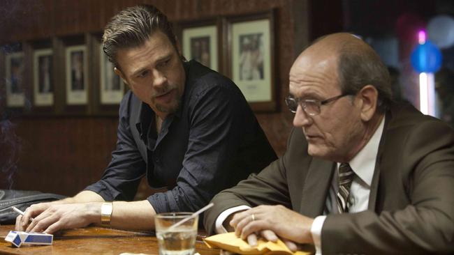 Brad Pitt and Richard Jenkins in Killing Them Softly.