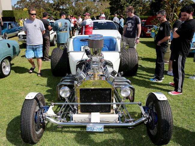 Cars turned heads at the Northern Beaches Muscle Cars Show at Miramare Gardens in Terrey Hills. Picture: Troy Snook