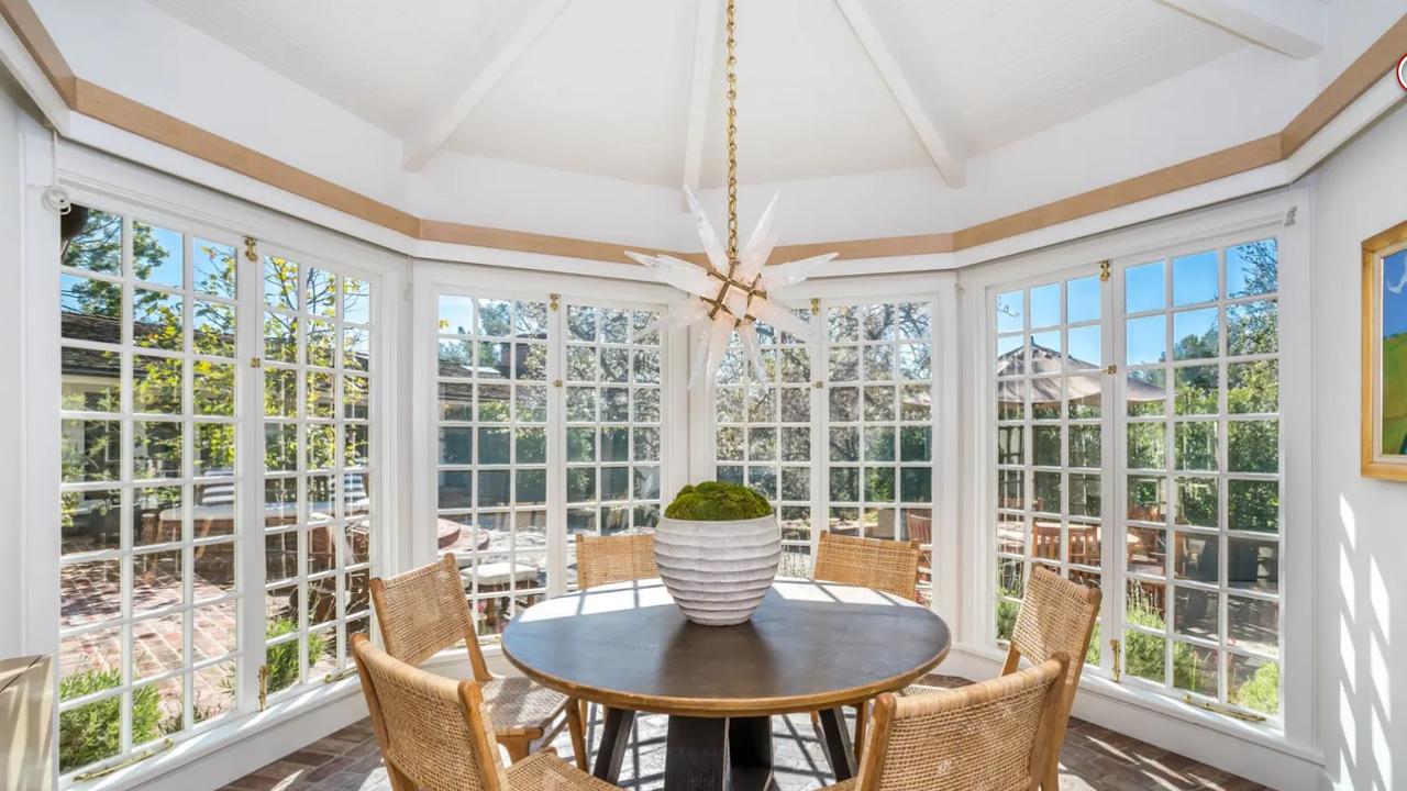 The breakfast space looks out onto the gardens. Picture: Realtor.com/Sotheby’s International Realty