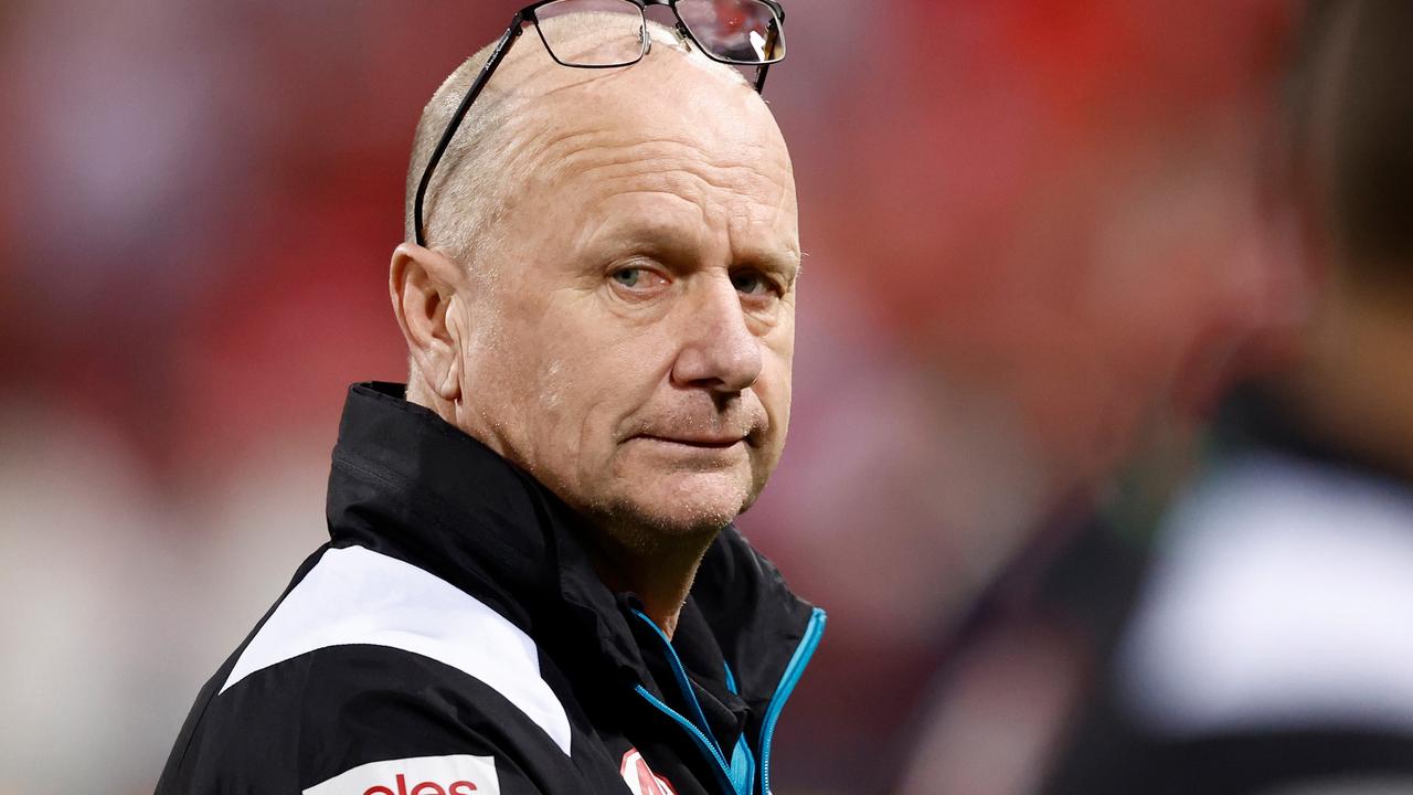 Ken Hinkley, Senior Coach of the Power. Photo by Michael Willson/AFL Photos via Getty Images.