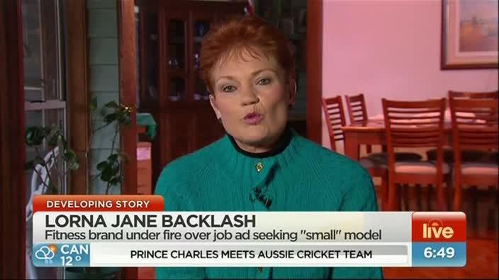 Pauline Hanson discusses Lorna Jane controversy on Sunrise