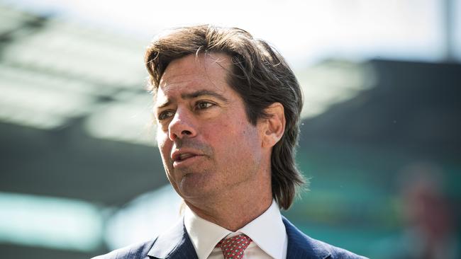 Gillon McLachlan says the league is not being advised to adopt a 30-day concussion rule. Picture: Darrian Traynor/Getty Images/AFL Photos