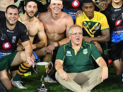 Scott Morrison loves his rugby league.