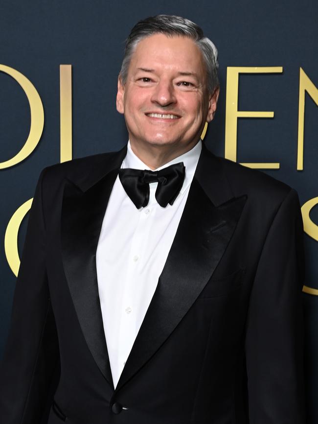 Ted Sarandos, the co-CEO of Netflix, chose to sit away from the Emilia Perez team at the Critics Choice Awards on Friday night. Picture: Jon Kopaloff/Getty Images