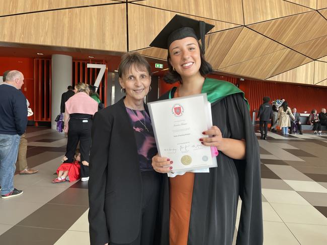 Jasmine Tsiatsias graduated from Australian Catholic University with a Master of Primary Teaching. Photo: Himangi Singh.