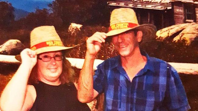 David Bradford (right) pictured with Teresa Bradford pictured during a happier time before the murder suicide at Pimpama. Picture supplied (ABC Facebook page)