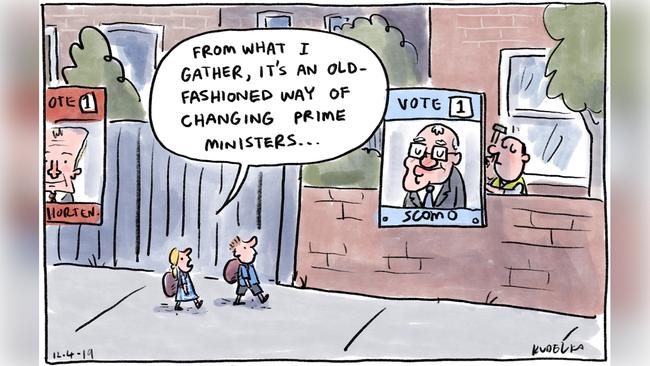 Jon Kudelka Letters Cartoon for 12-04-2019Version: Letters Cartoon  (1280x720 - Aspect ratio preserved, Canvas added)COPYRIGHT: The Australian's artists each have different copyright agreements in place regarding re-use of their work in other publications.Please seek advice from the artists themselves or the Managing Editor of The Australian regarding re-use.