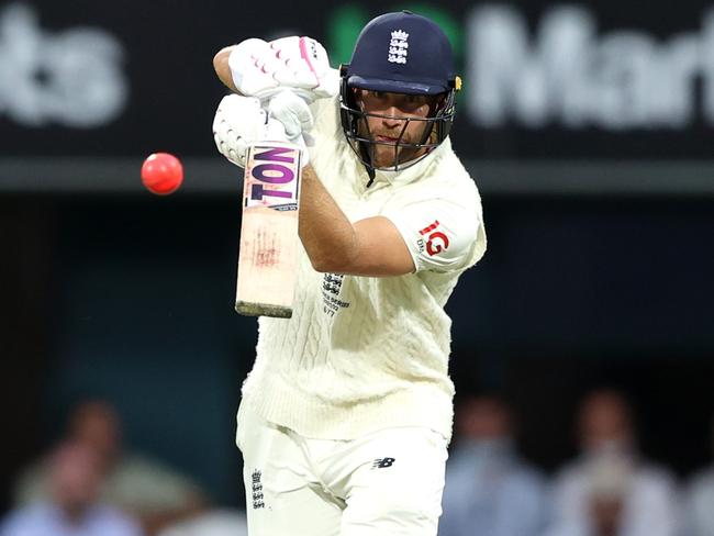 HOBART, AUSTRALIA - JANUARY 16: Dawid Malan of England bats during day three of the Fifth Test in the Ashes series between Australia and England at Blundstone Arena on January 16, 2022 in Hobart, Australia. (Photo by Robert Cianflone/Getty Images)