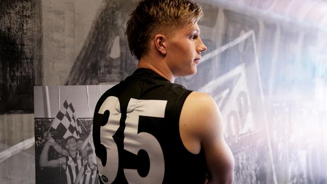 Jay Rantall will wear the No. 35 at the Magpies next year.