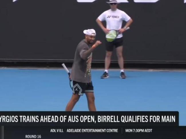 Krygios trains ahead of AUS open