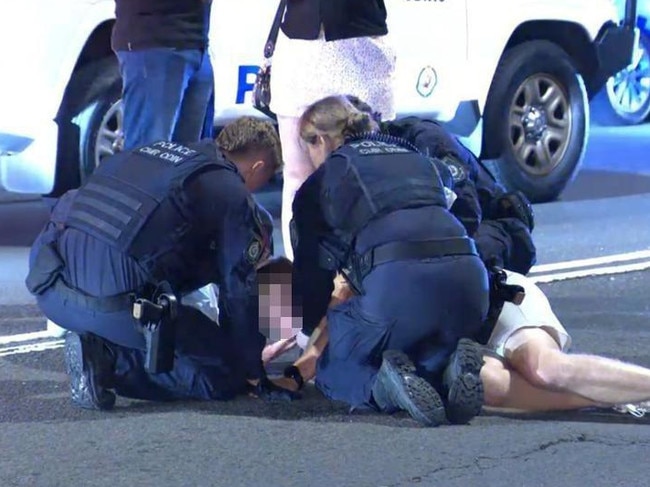 Two off-duty police officers were attack on Enmore Rd in Newtown. Picture: OnScene Bondi