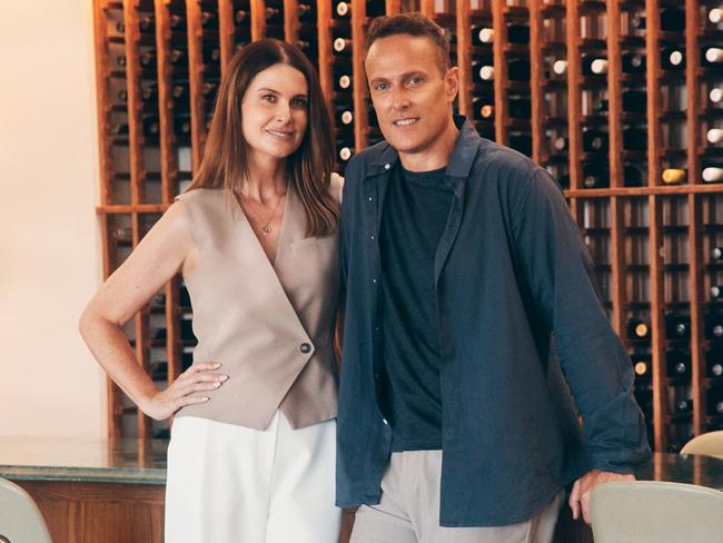 EMBARGO FOR WISH MAGAZINE, 02 MAY 2025. FEE MAY APPLY. As the UK restaurant LEnclume prepares for its second major residency, Bathers Pavilion co owner Jessica Shirvington reflects on the elements that have established her as a significant figure in the Sydney dining scene. Restaurateur Jessica Shirvington with her husband, former Olympian turned Sunrise host Matt Shirvington, at Bathers Pavilion. Photo: Dan Roberts