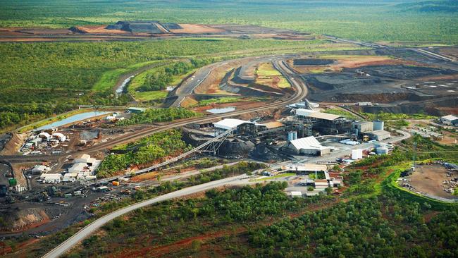 Aerial shot of McArthur River mine.