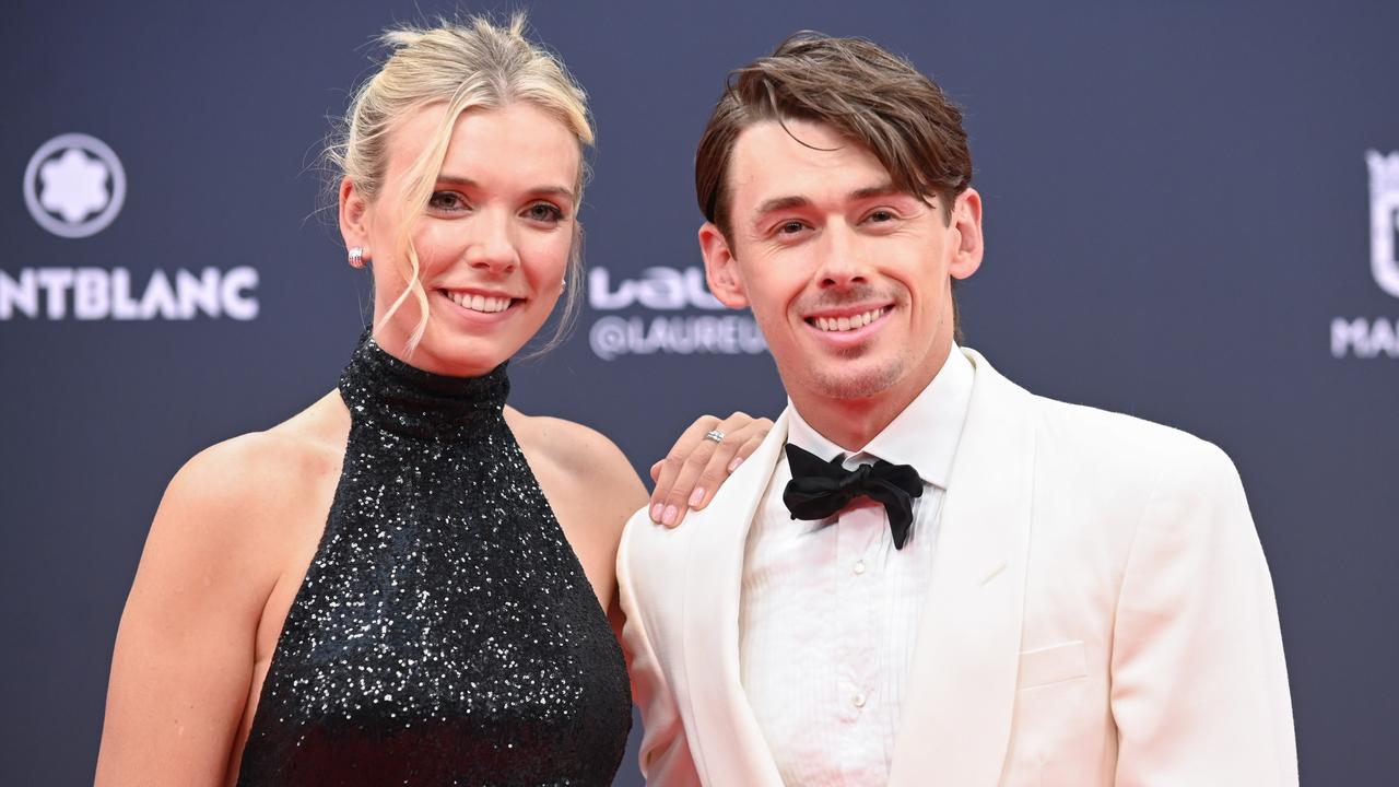 Katie Boulter and Alex de Minaur at the 2024 Laureus World Sport Awards. Photo by Beatriz Velasco/Getty Images.