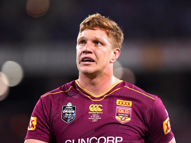 Maroons prop Dylan Napa from St Patrick’s College. Picture: Bradley Kanaris/Getty Images