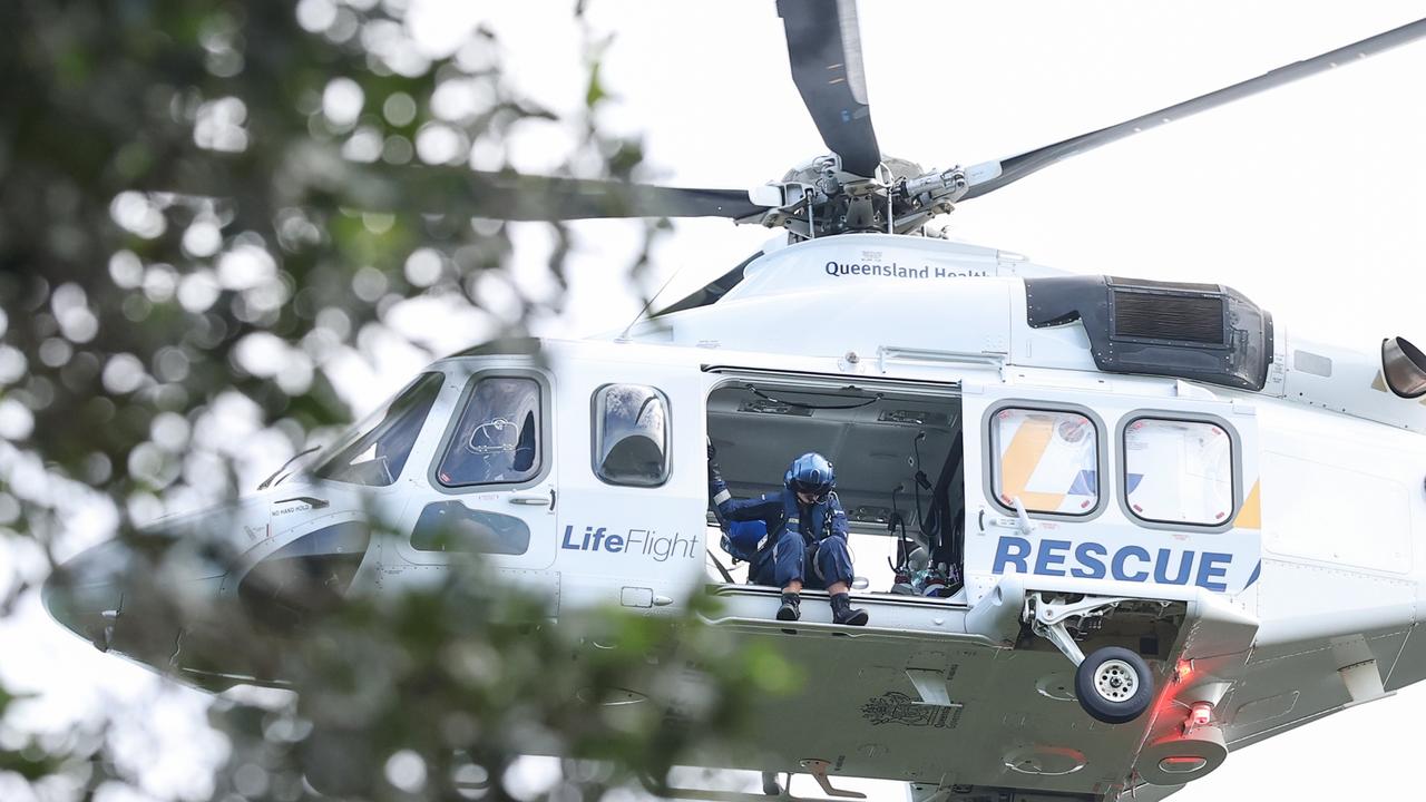 Police with a dog and SES conduct a search in Good Night Scrub National Park looking for the missing 17 year old Pheobe Bishop. Pics Adam Head