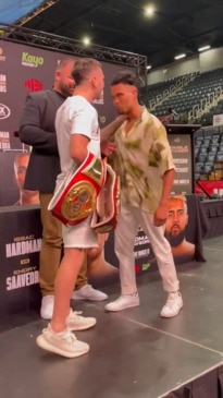 Sam Goodman and Mark Schleibs in spicy face-off