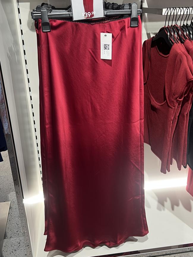 Glassons has an on-trend slip skirt for $39.99. Picture: Anna Vlach