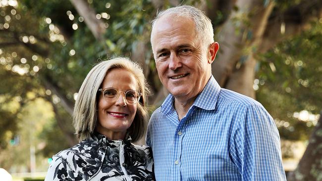 Former PM Malcolm Turnbull and wife Lucy.