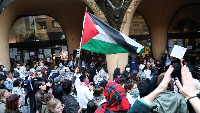 A pro-Palestine protest at the University of Melbourne in May. Picture: NewsWire / David Crosling