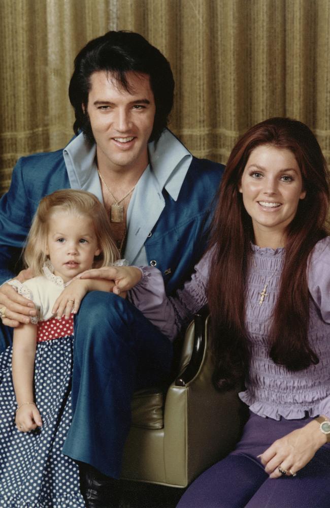 Elvis, Priscilla and Lisa Marie Presley. Picture: Supplied