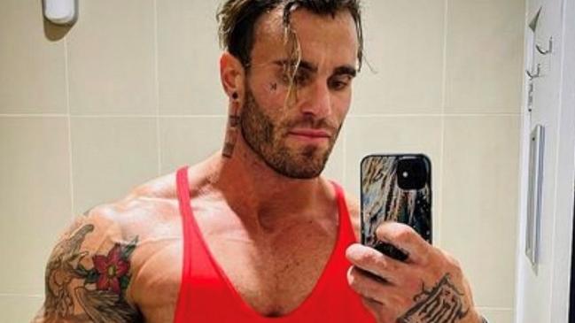 The bodybuilder suffered serious injuries in a fall from a window earlier this month. Picture: Instagram