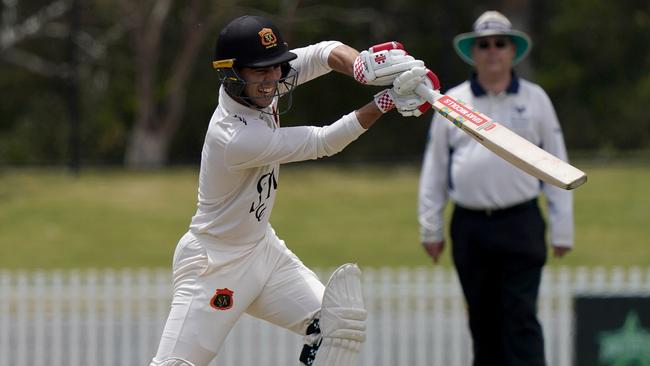 Damon Egan on his way to a century for St Kilda last season.