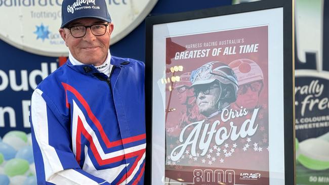 Chris Alford at Ballarat after driving his 8000th winner Im Wesley. Picture: Bronte Nieuwenberg