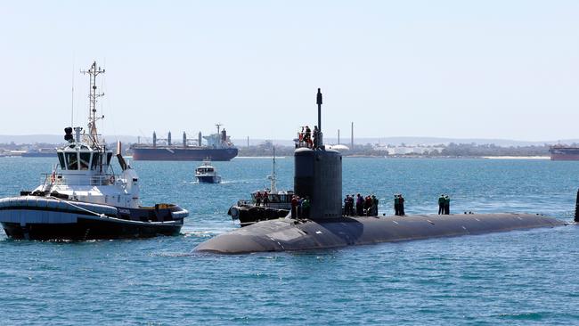 United States Navy Virginia Class submarine USS Mississippi arrives at Fleet Base West, Rockingham, Western Australia for a routine port visit. *** Local Caption *** United States Navy Virginia Class submarine USS Mississippi has arrived at Fleet Base West, Rockingham, Western Australia. The submarine is in Australia for a routine visit to provide respite for the crew. The visit reflects the ongoing strength of Australia’s alliance with the United States and builds on the visits of nuclear-powered submarines from AUKUS partners over the last 60 years.